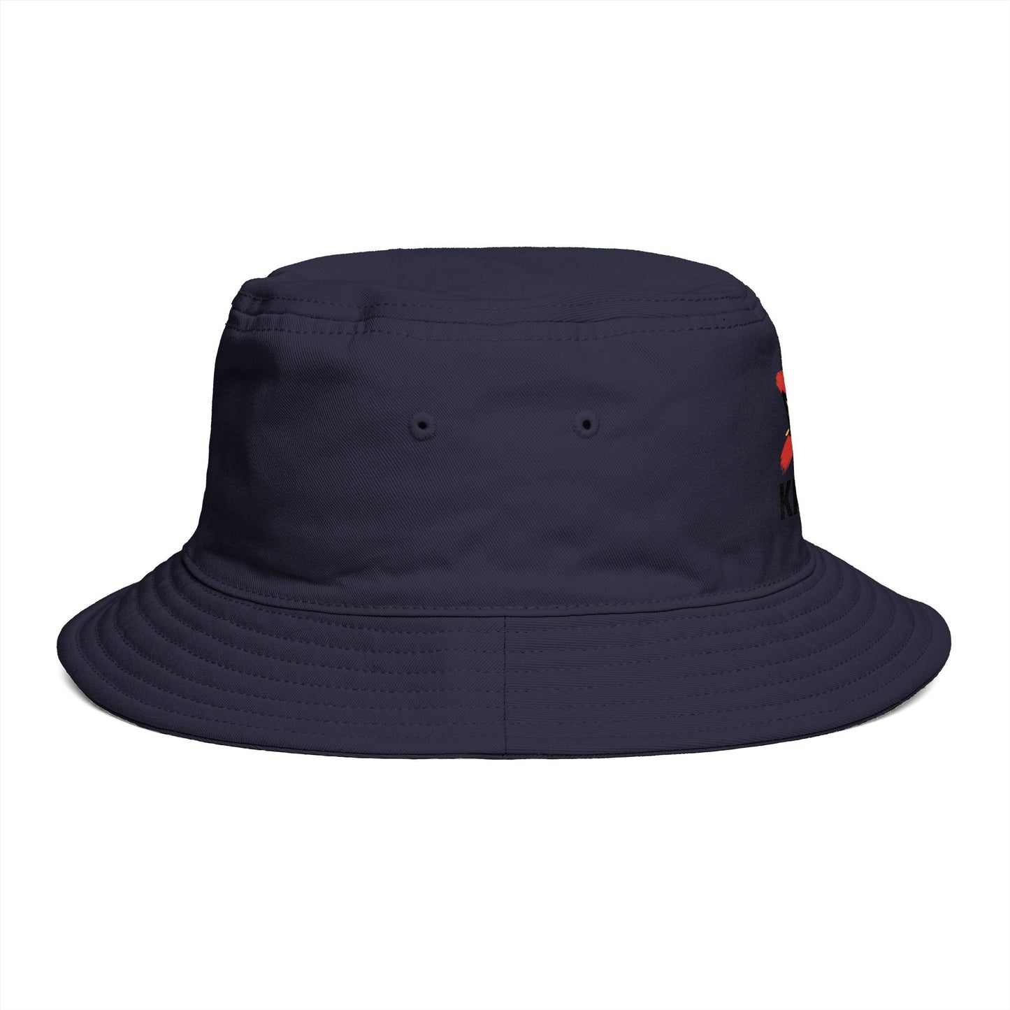 No Kings Bucket Hat — Rebellious Crown Graphic Cotton Bucket Hat