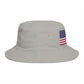 American Flag Bucket Hat — Patriotic USA Embroidered Sun Hat