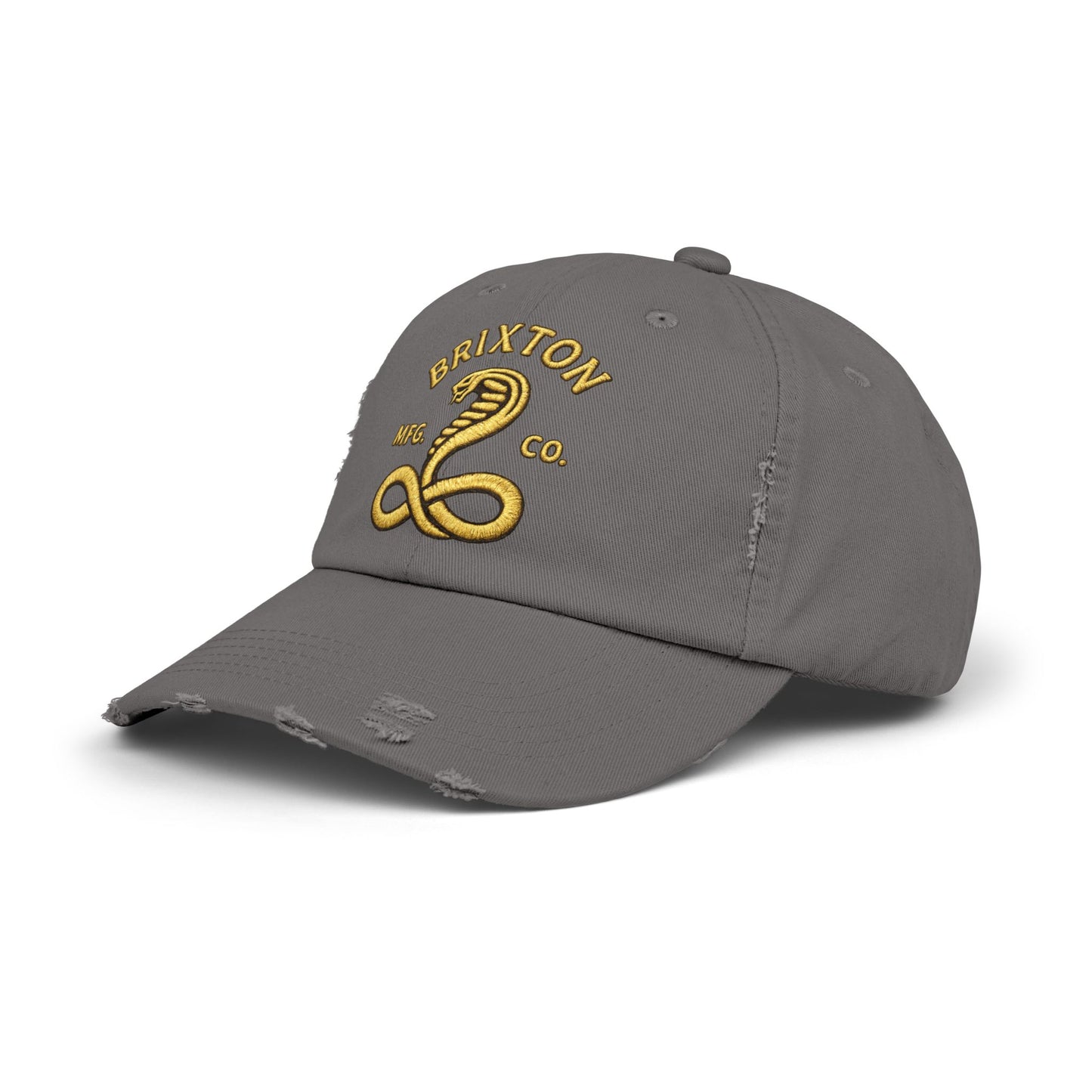Distressed Brixton Cobra Cap — Vintage Embroidered Snake Hat