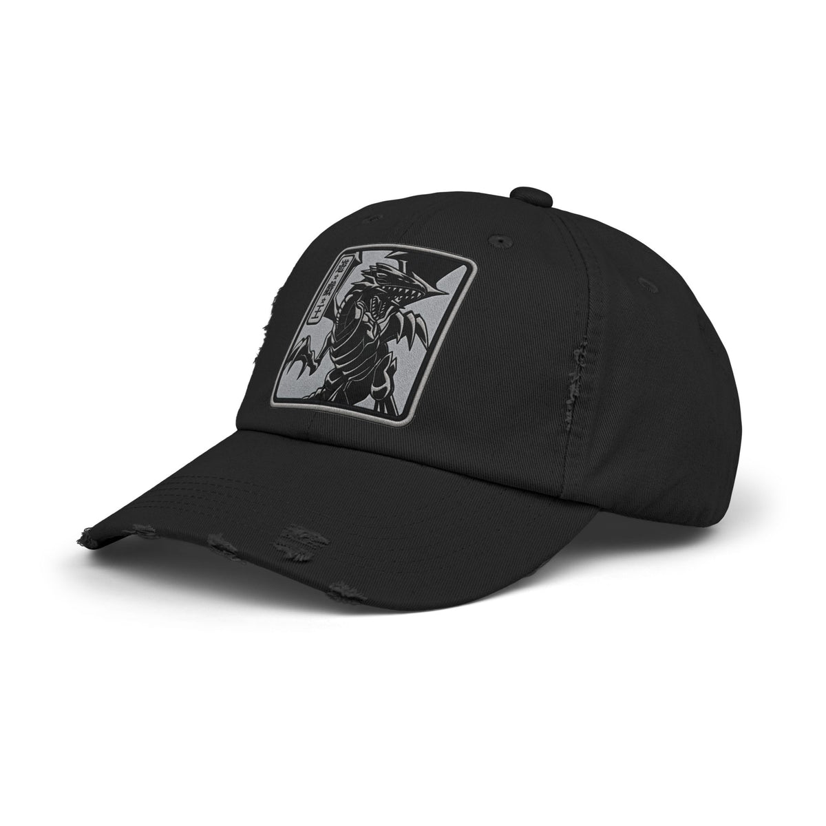 Unisex Distressed Cap Hats Printify Black One size