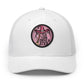 "YES, I Can Drive Stick" Pink Western Hat Patch Snapback Trucker Cap Hats Printify Circle One size White / Black patch