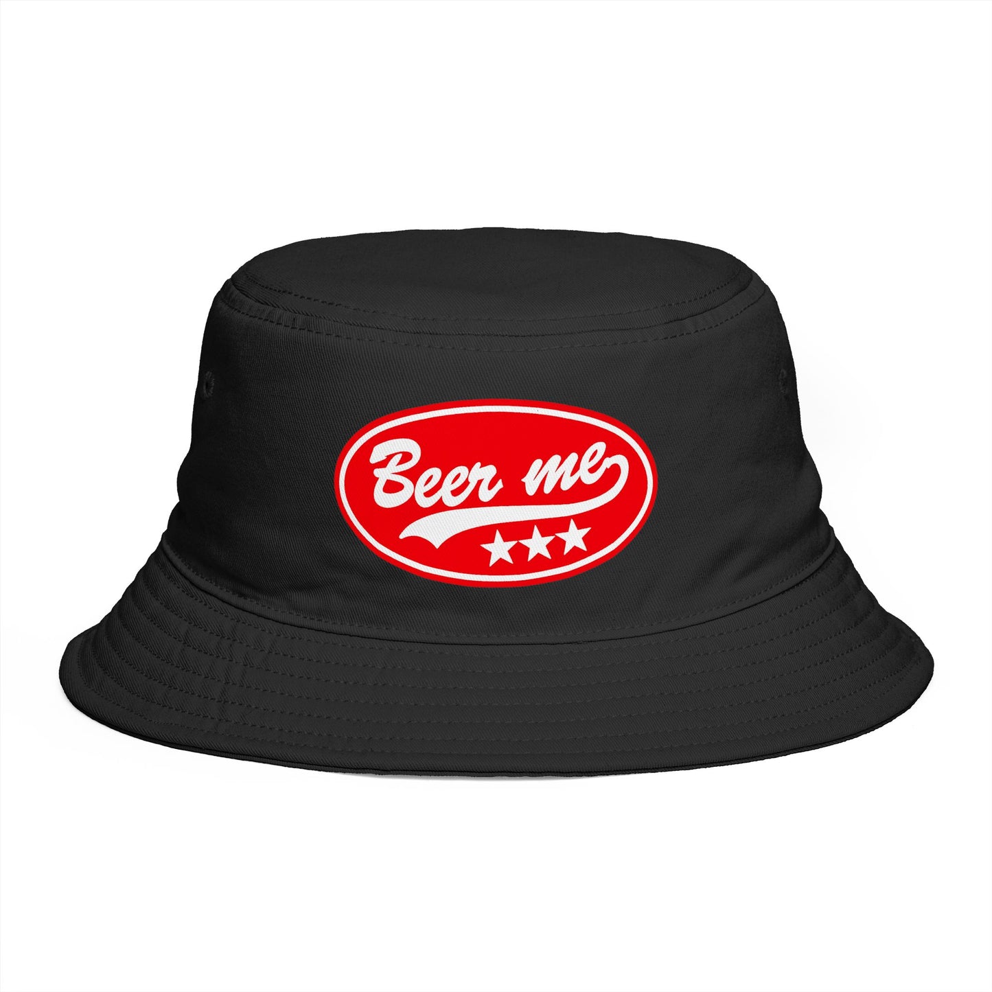 Beer Me Bucket Hat — Retro Beer Logo Summer Hat