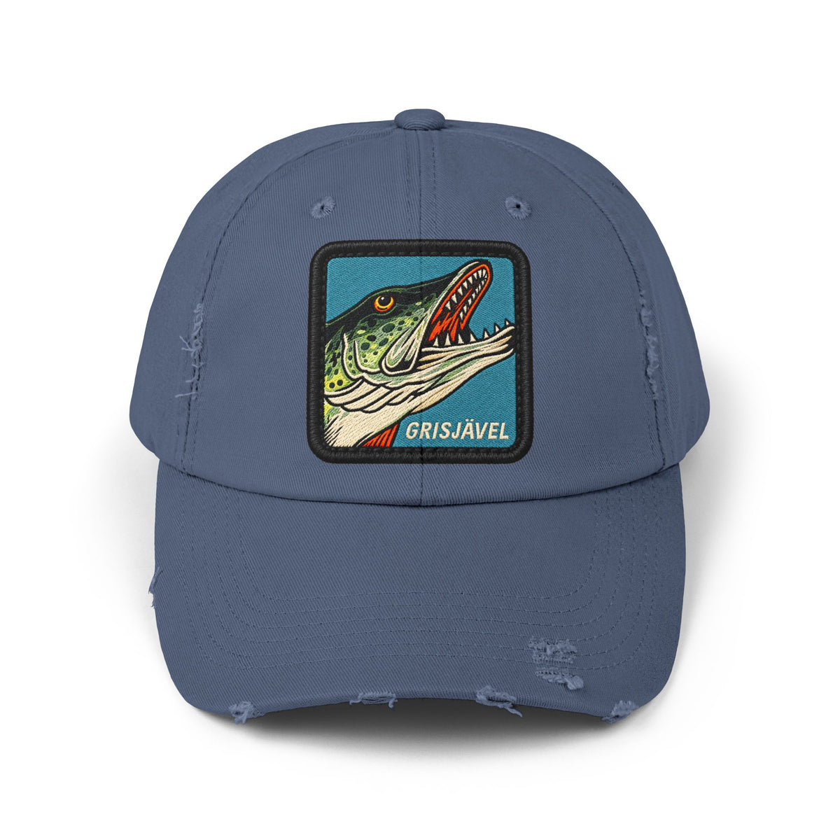 Unisex Distressed Cap Hats Printify Scotland Blue One size
