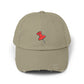 Pushpin Embroidered Distressed Cap Hats Printify