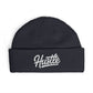 Hustle Cuff Beanie – Embroidered Knit Winter Hat Hats Printify One size Navy