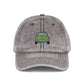 Embroidered Vintage Car Cap — Distressed Retro Baseball Hat Hats Printify One size Charcoal Grey