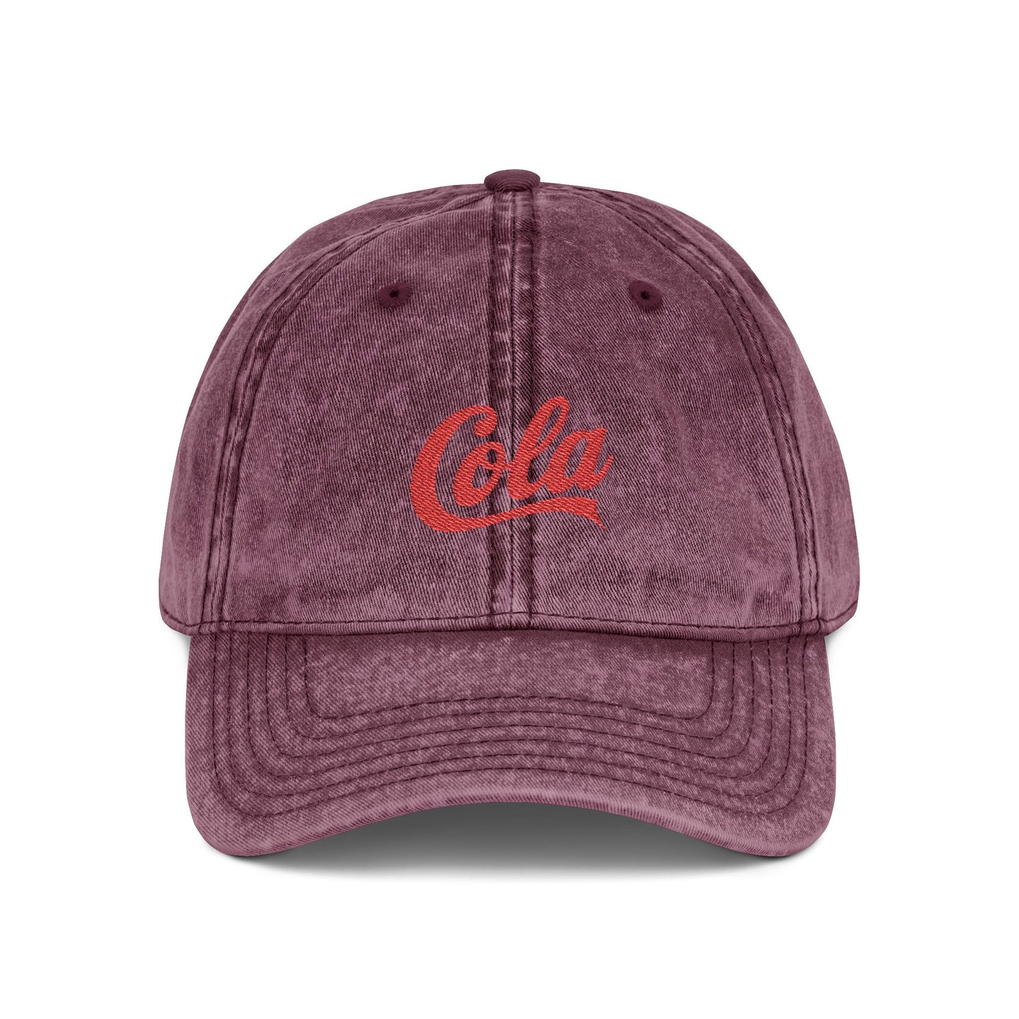 Vintage Cap (Embroidery) Hats Printify One size Maroon