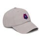 Embroidered Neon Samurai Baseball Cap — Washed Cotton Hat Hats Printify