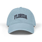 Embroidered 'Florida' Denim Hat - Vintage Stitch Dad Cap Hats Printify One size Light Blue