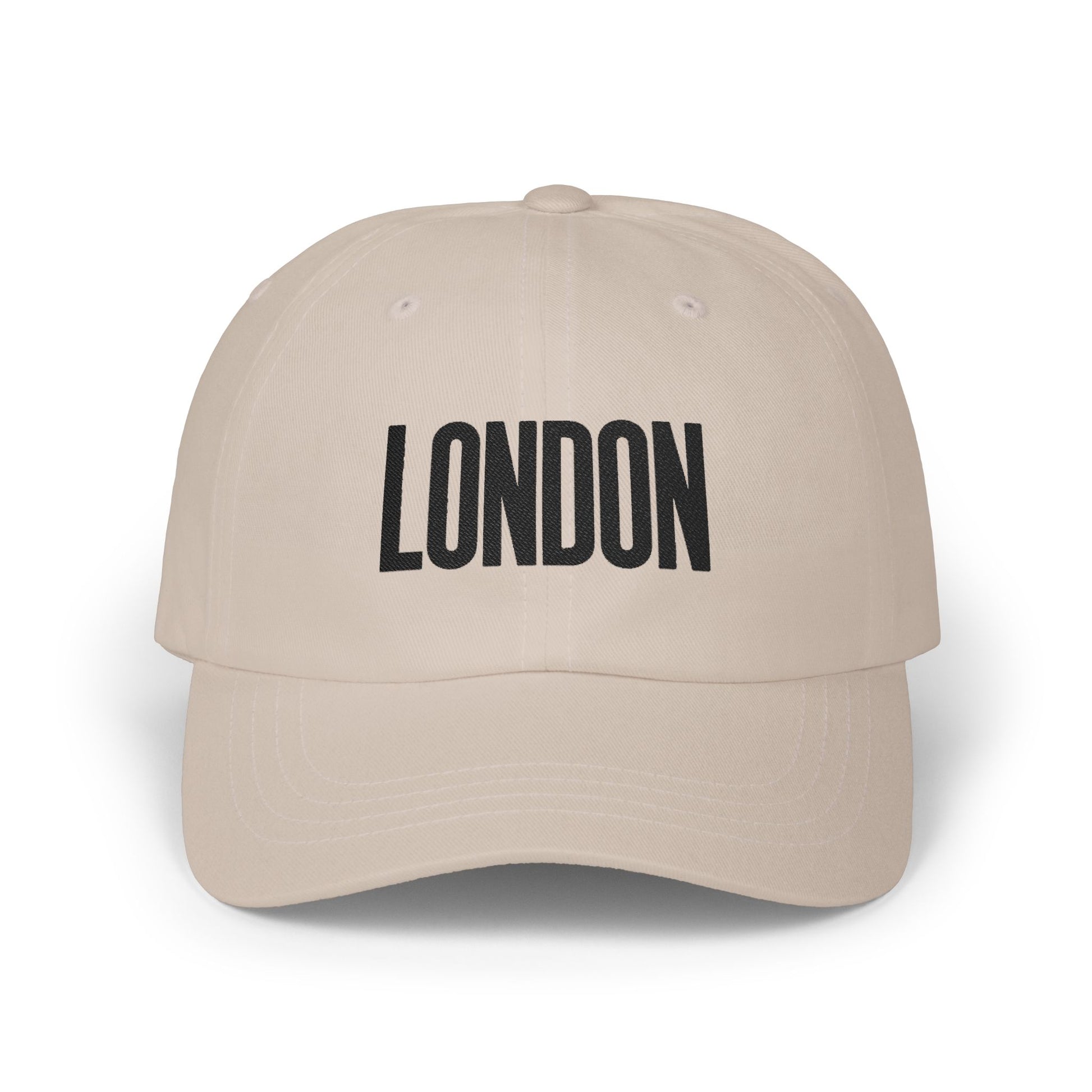 London Embroidered Dad Cap Hats Printify Stone One size