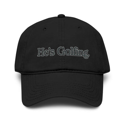 He's Golfing Washed Baseball Cap – Casual Golf Hat for Men