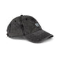 Embroidered Vintage Red Cap with Tiny Silver Cup Logo — Distressed Dad Hat Hats Printify