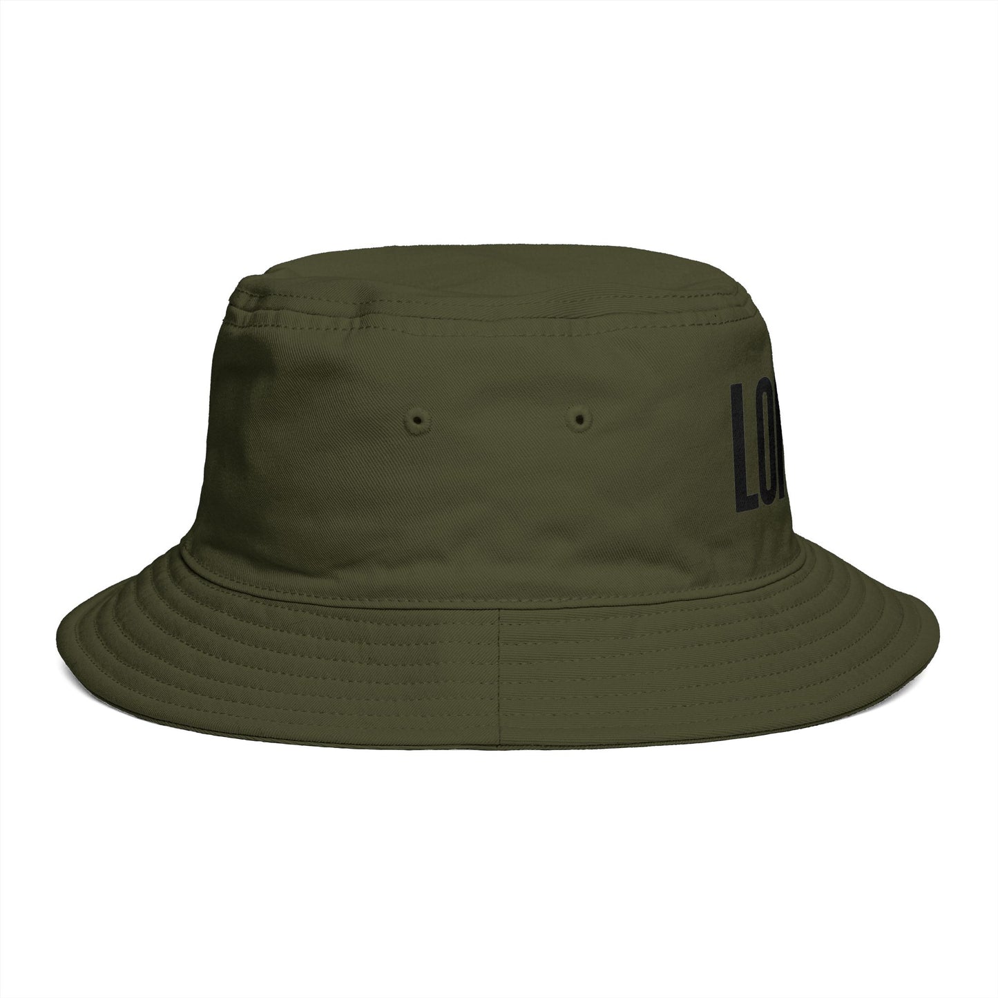 London Embroidered Bucket Hat — Minimal City Travel Sun Hat