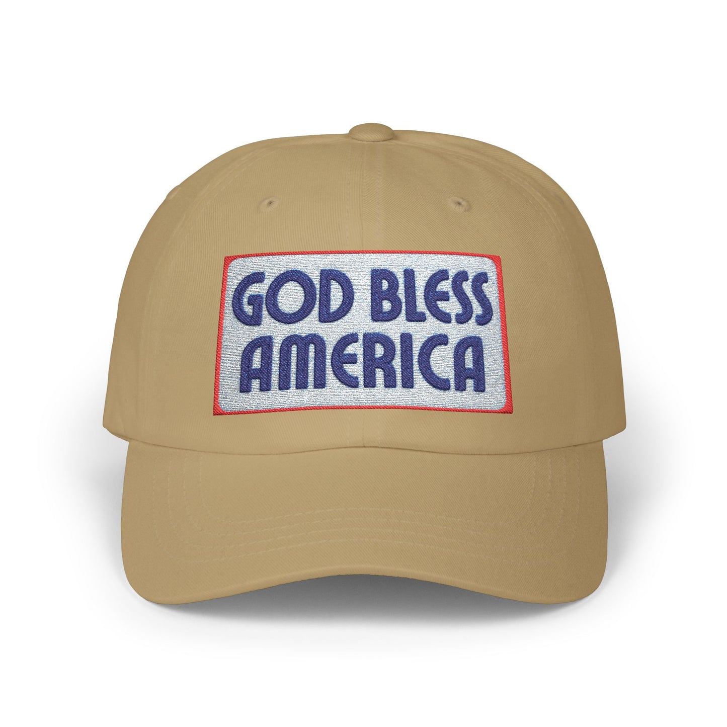 God Bless America Dad Cap — Patriotic Embroidered Baseball Hat