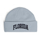 Florida Cuff Beanie - Embroidered Collegiate Knit Hat Hats Printify