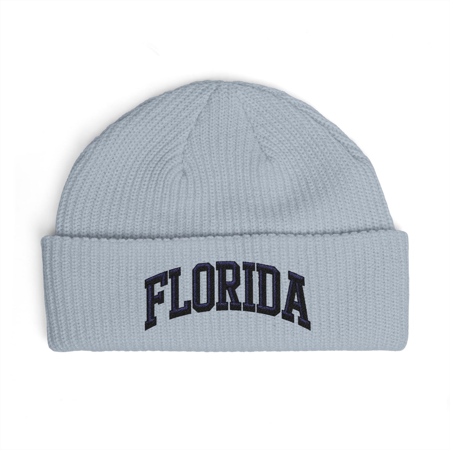 Florida Cuff Beanie - Embroidered Collegiate Knit Hat Hats Printify