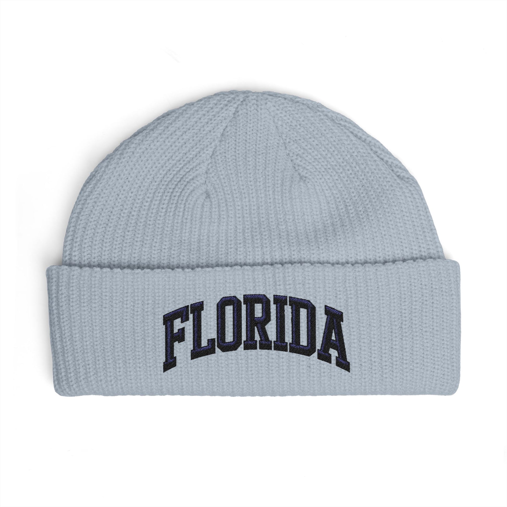 Florida Cuff Beanie - Embroidered Collegiate Knit Hat Hats Printify