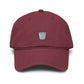 Shaved Ice Embroidered Washed Baseball Cap Hats Printify One size Maroon