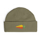 Embroidered Carrot Cuff Beanie Hats Printify One size Eucalyptus