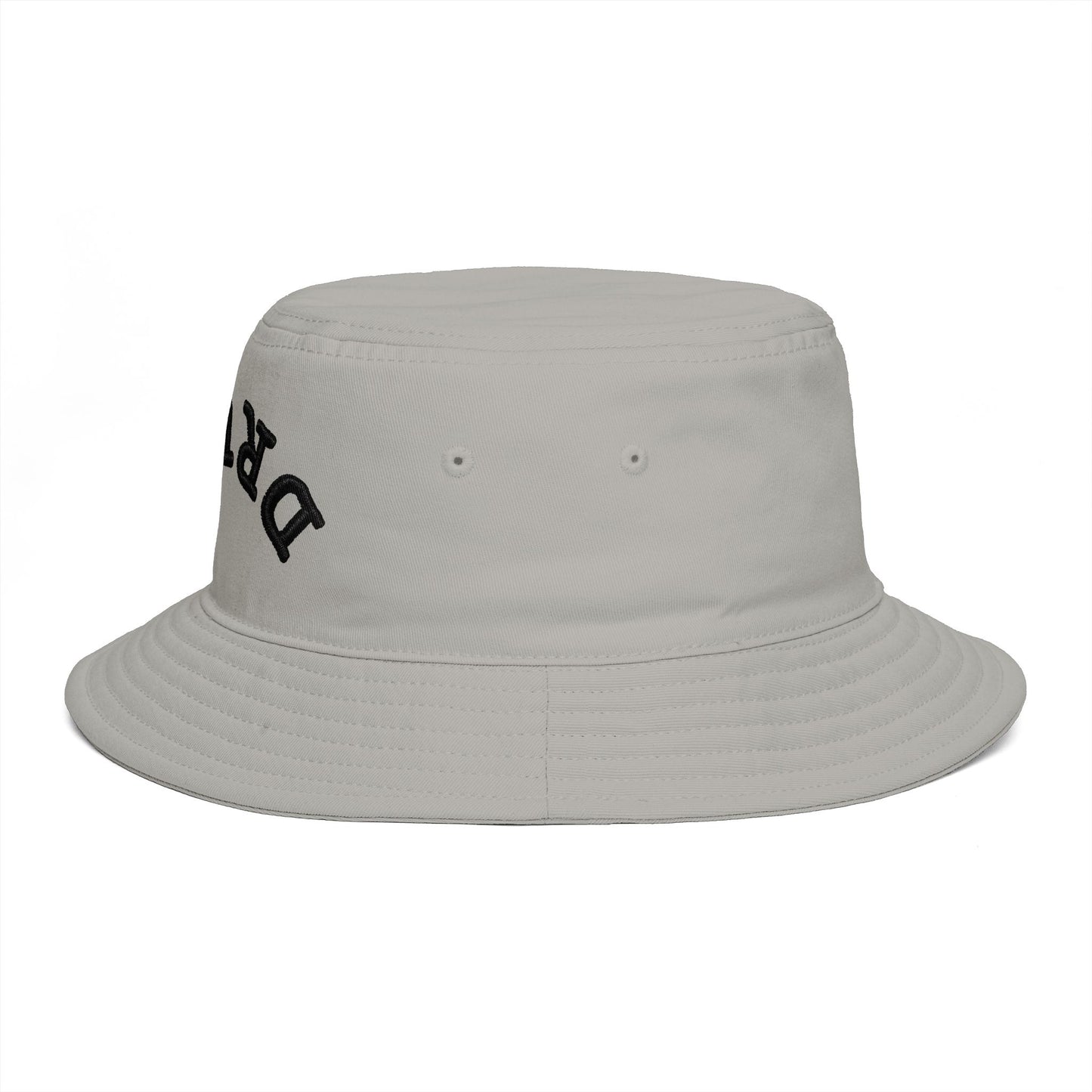 Drunk Arched Brown Bucket Hat – Retro Party & Festival Headwear