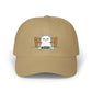 Dad Cap — Grumpy Cat at Dinner Embroidered Hat Hats Printify Khaki One size