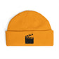 Film Clapper Cuff Beanie — Embroidered Movie Crew Knit Hat Hats Printify One size Gold