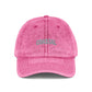 Coastal Embroidered Vintage Cap — Washed Red Dad Hat Hats Printify One size Pink