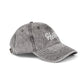 Hustle Embroidered Vintage Baseball Cap — Washed Red Dad Hat Hats Printify