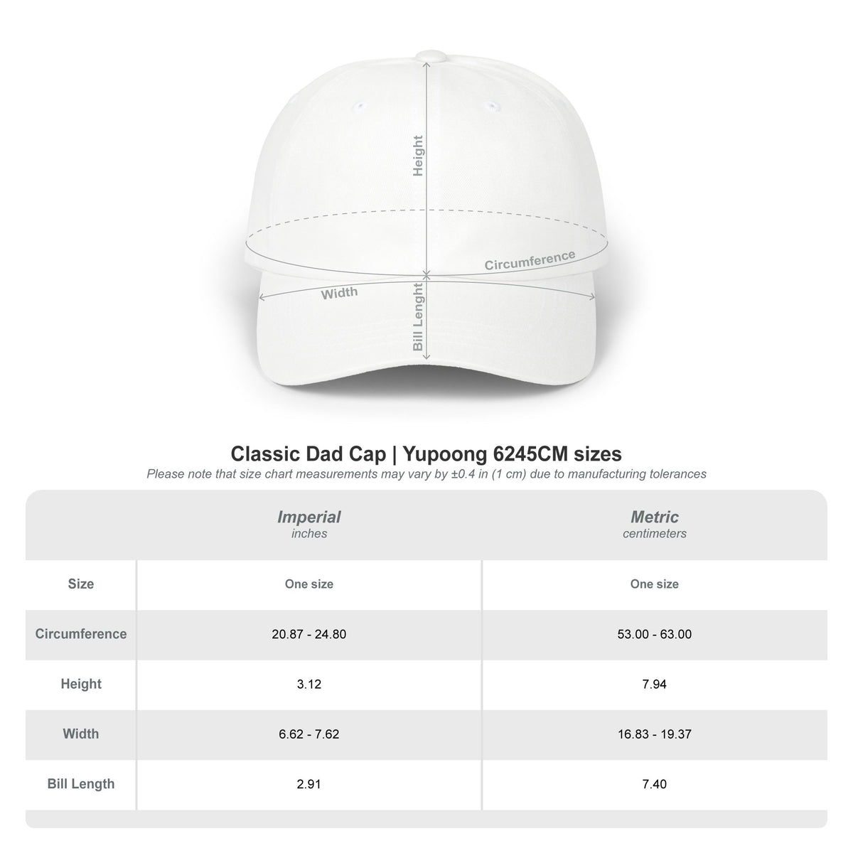 Dad Cap — White Embroidered "war" Patch Hat Hats Printify