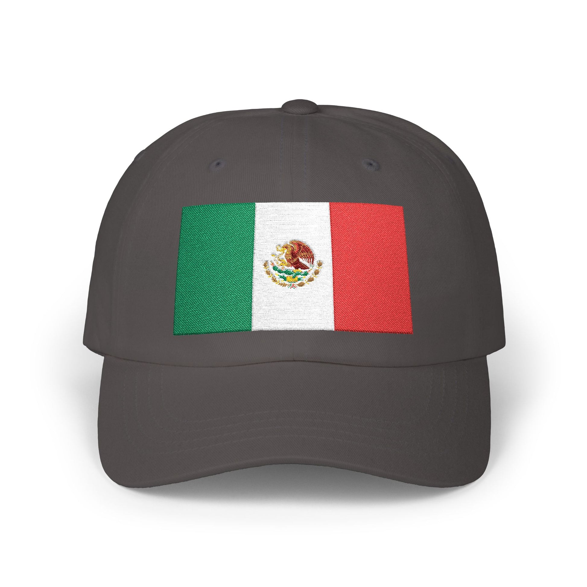 Mexico Flag Dad Cap — Embroidered Mexican Flag Baseball Hat Hats Printify Dark Grey One size