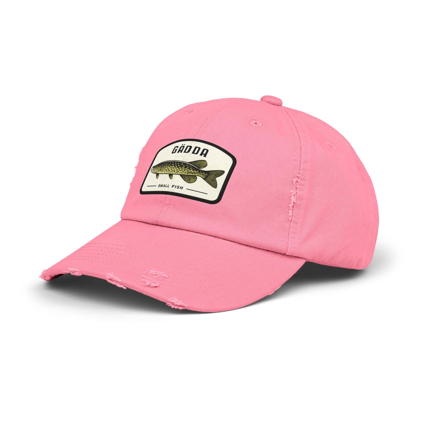 Fishing Hat – 'Gädda' Pike Patch Distressed Cap