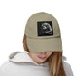 Distressed Cap — Cool Raccoon with Green Sunglasses Hat