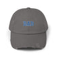 Distressed 'DAD' Baseball Cap - Vintage Dad Hat, Father's Day Gift Hats Printify Nickel One size