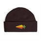Embroidered Carrot Cuff Beanie Hats Printify One size Plum