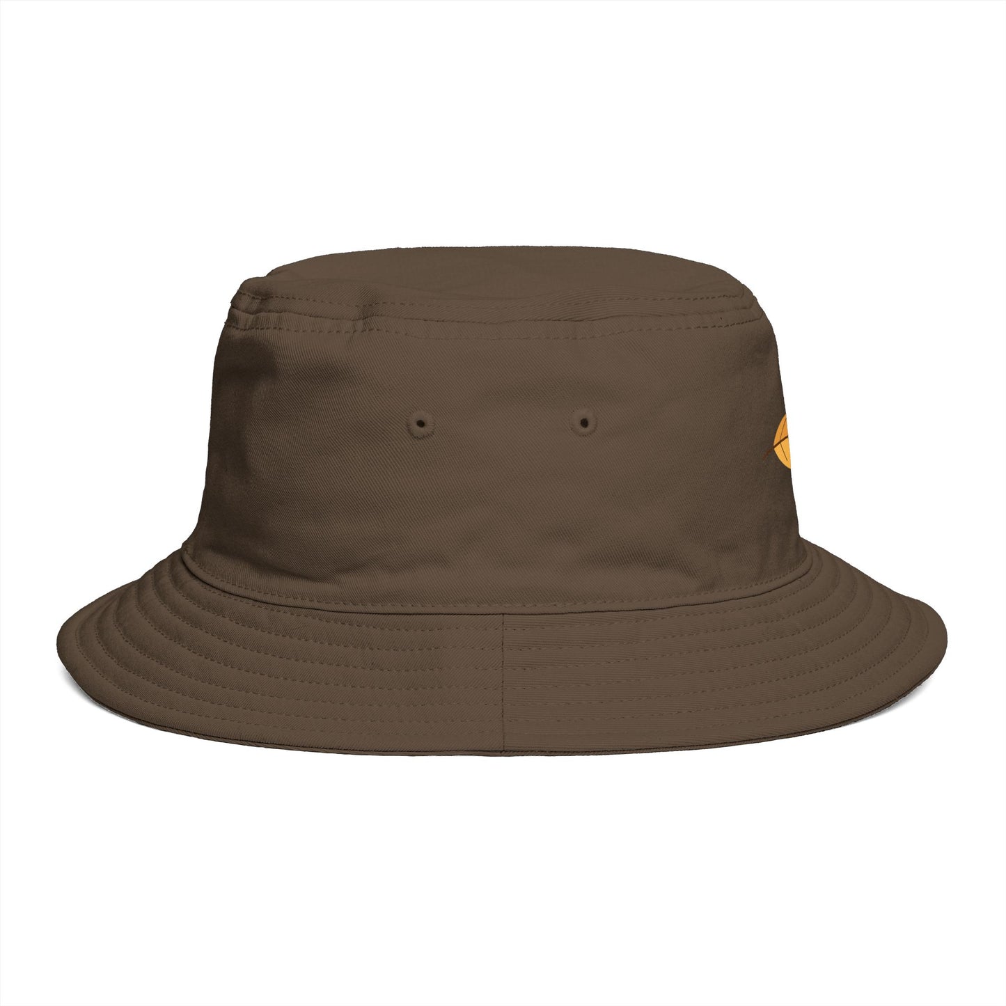 Autumn Leaf Bucket Hat — Brown Fall Outdoor Sun Hat