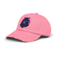 Samurai Skull Distressed Cap — Neon Retro Gamer Hat