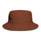 Drunk Arched Brown Bucket Hat – Retro Party & Festival Headwear