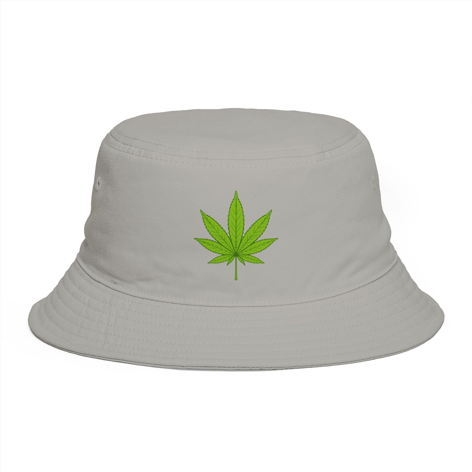 Cannabis Leaf Bucket Hat — Brown Marijuana Graphic Sun Hat Hats Printify One size Storm
