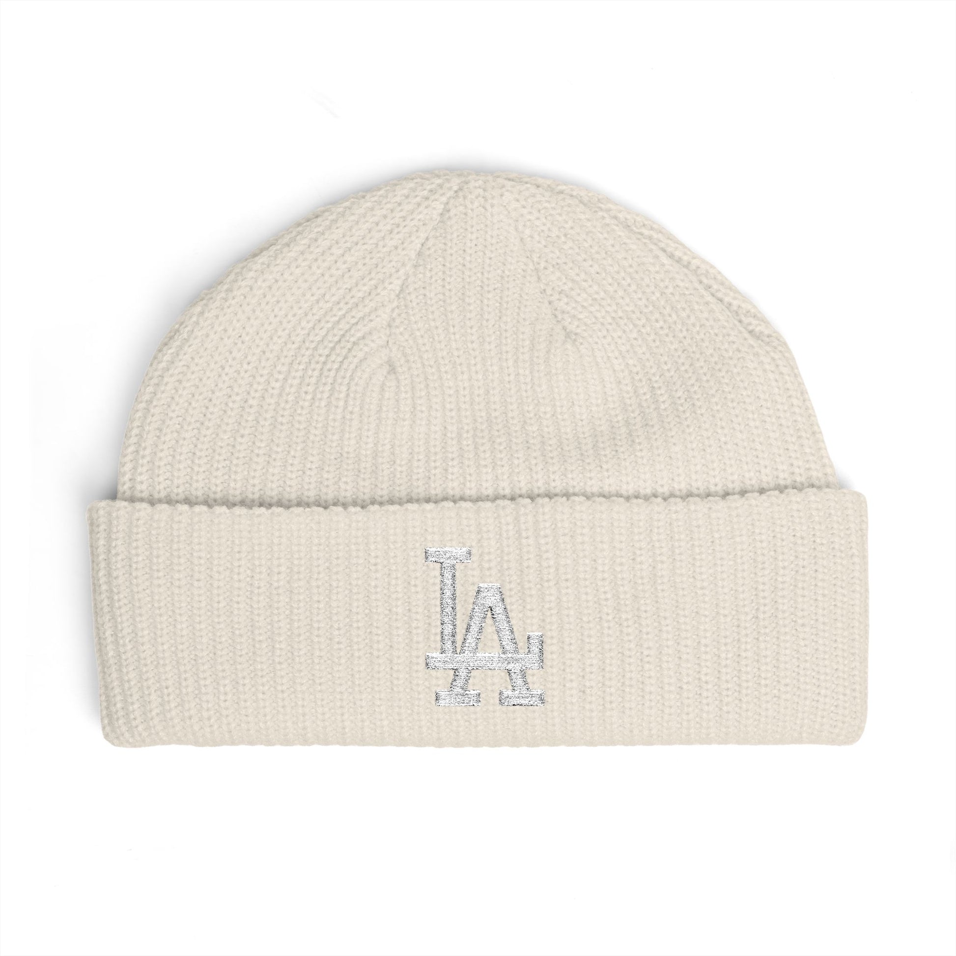 Cuff Beanie Hats Printify One size Ecru