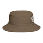 Hustle Embroidered Bucket Hat — Retro Script Streetwear Cap