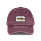 Vintage Fish Embroidered Cap Hats Printify One size Maroon