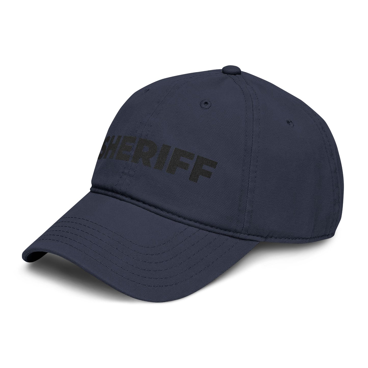 Sheriff Floral Embroidered Baseball Cap Hats Printify