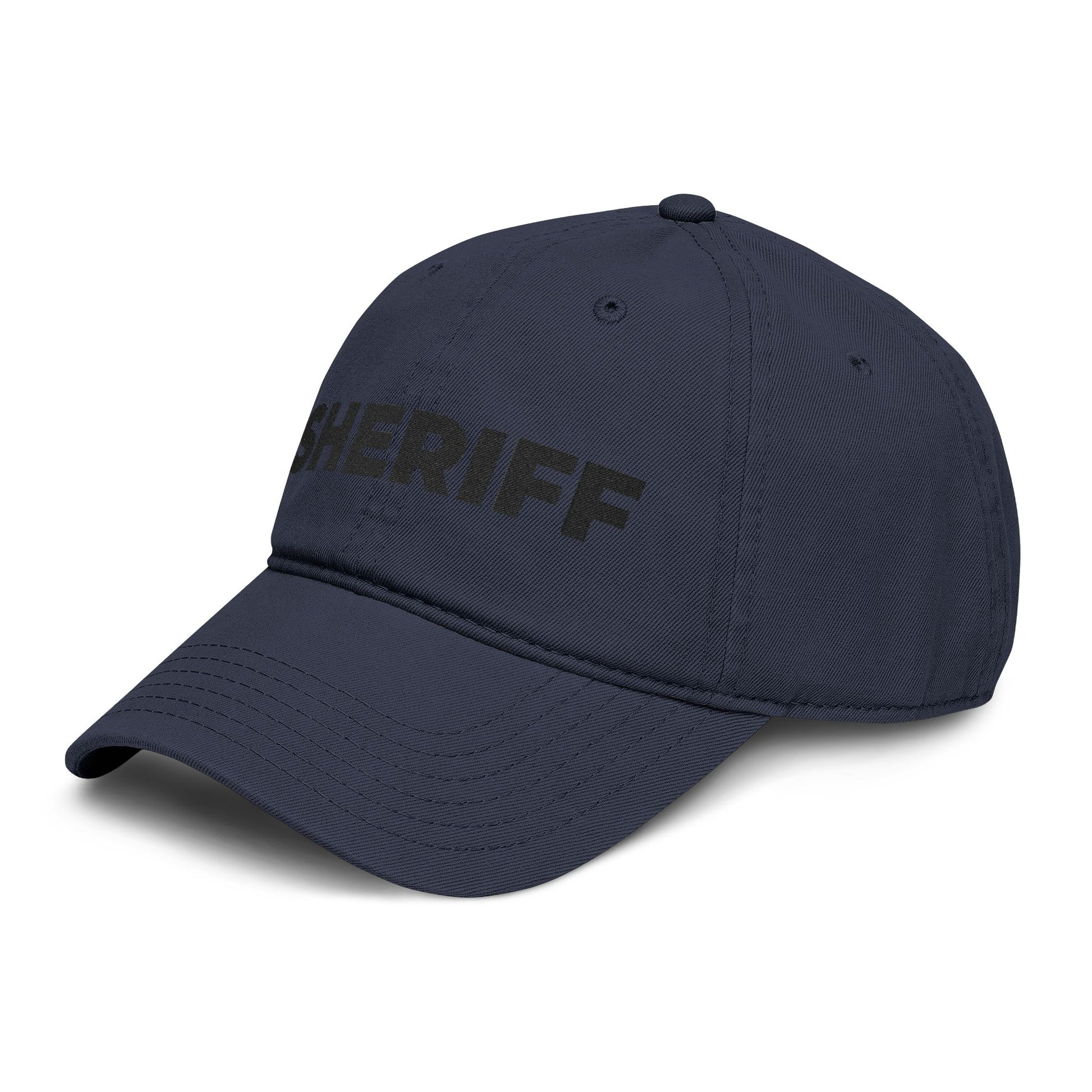 Sheriff Floral Embroidered Baseball Cap Hats Printify