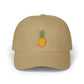 Pineapple Embroidered Dad Cap — Tropical Pineapple Baseball Hat Hats Printify Khaki One size
