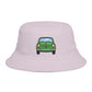 Bucket Hat — Retro Green Car Embroidered Bucket Hat Hats Printify One size Orchid