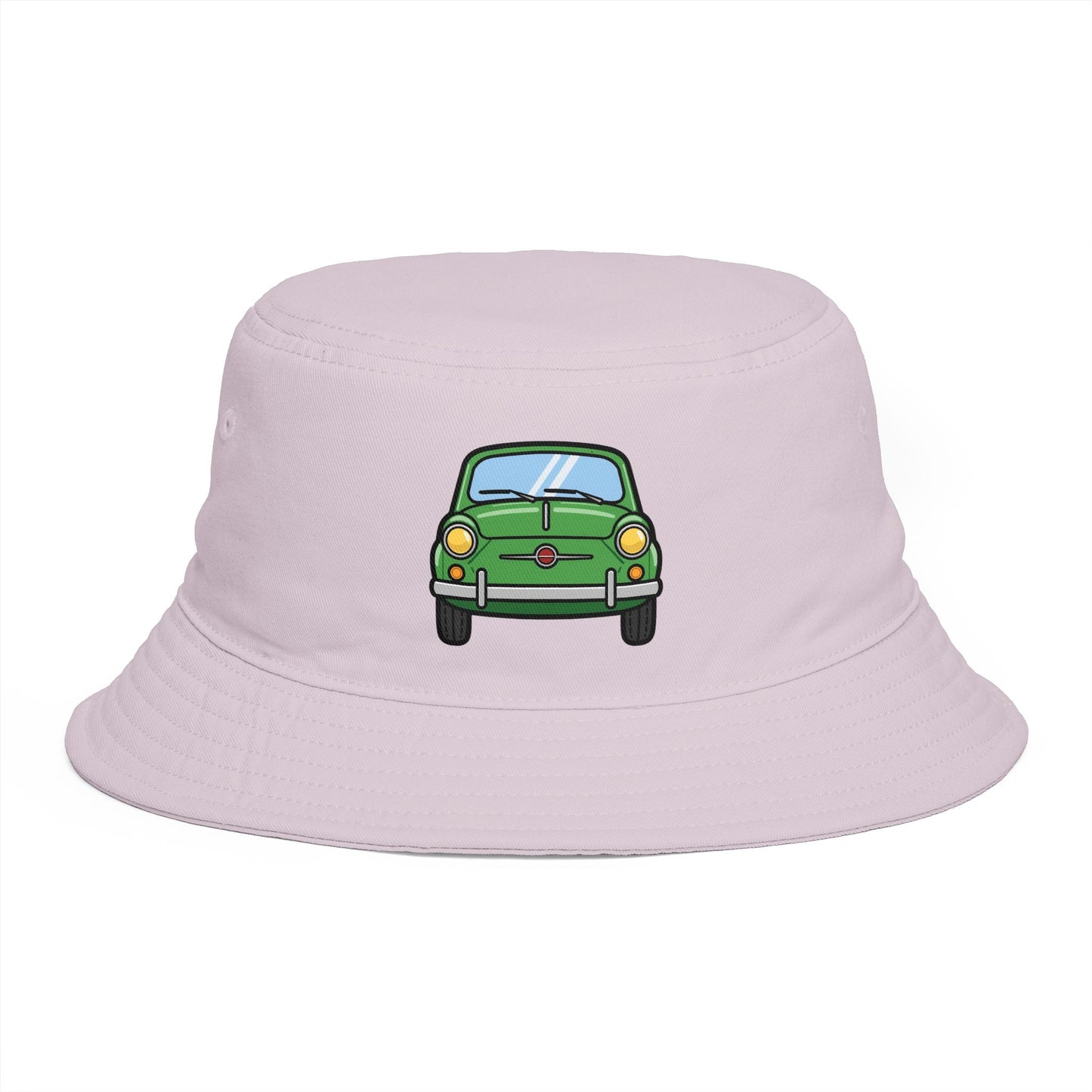 Bucket Hat — Retro Green Car Embroidered Bucket Hat Hats Printify One size Orchid