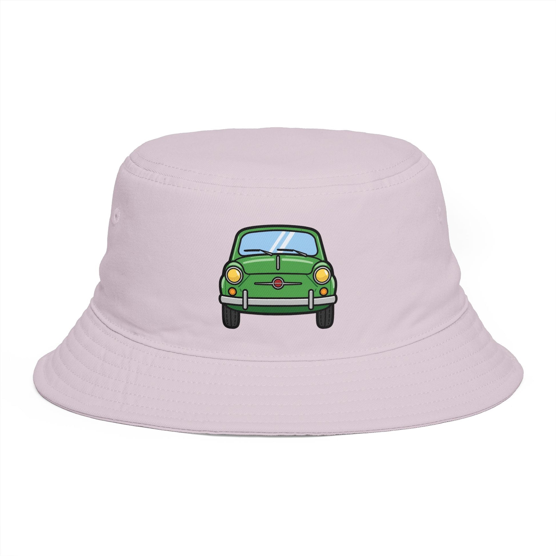 Bucket Hat — Retro Green Car Embroidered Bucket Hat Hats Printify One size Orchid