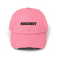 Sheriff Distressed Dad Hat — Vintage Western Sheriff Cap Hats Printify True Pink One size