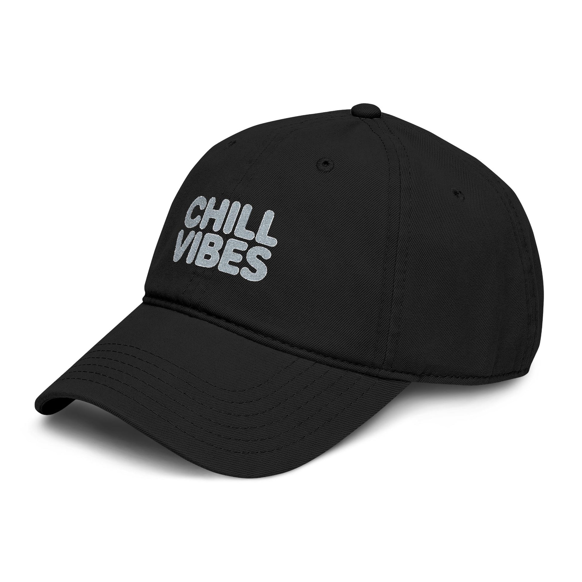 Chill Vibes Washed Baseball Cap Hats Printify