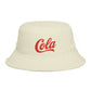Cola Logo Brown Bucket Hat – Retro Soda-Inspired Summer Hat Hats Printify